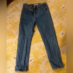Levi's Blue Denim Straight Jeans